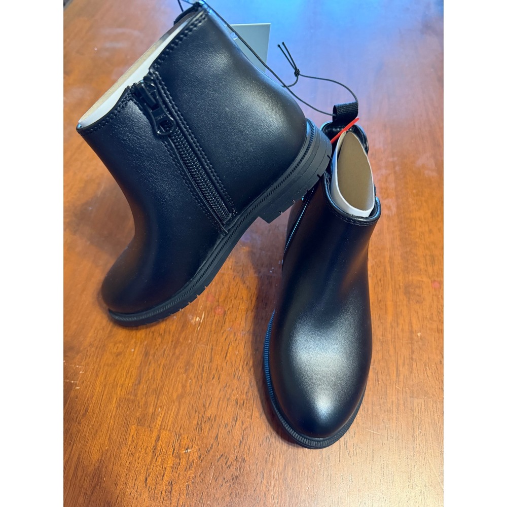 Toddler Tanner Chelsea Ankle Boots Cat & Jack Black 11 T Medium Width, Zipper